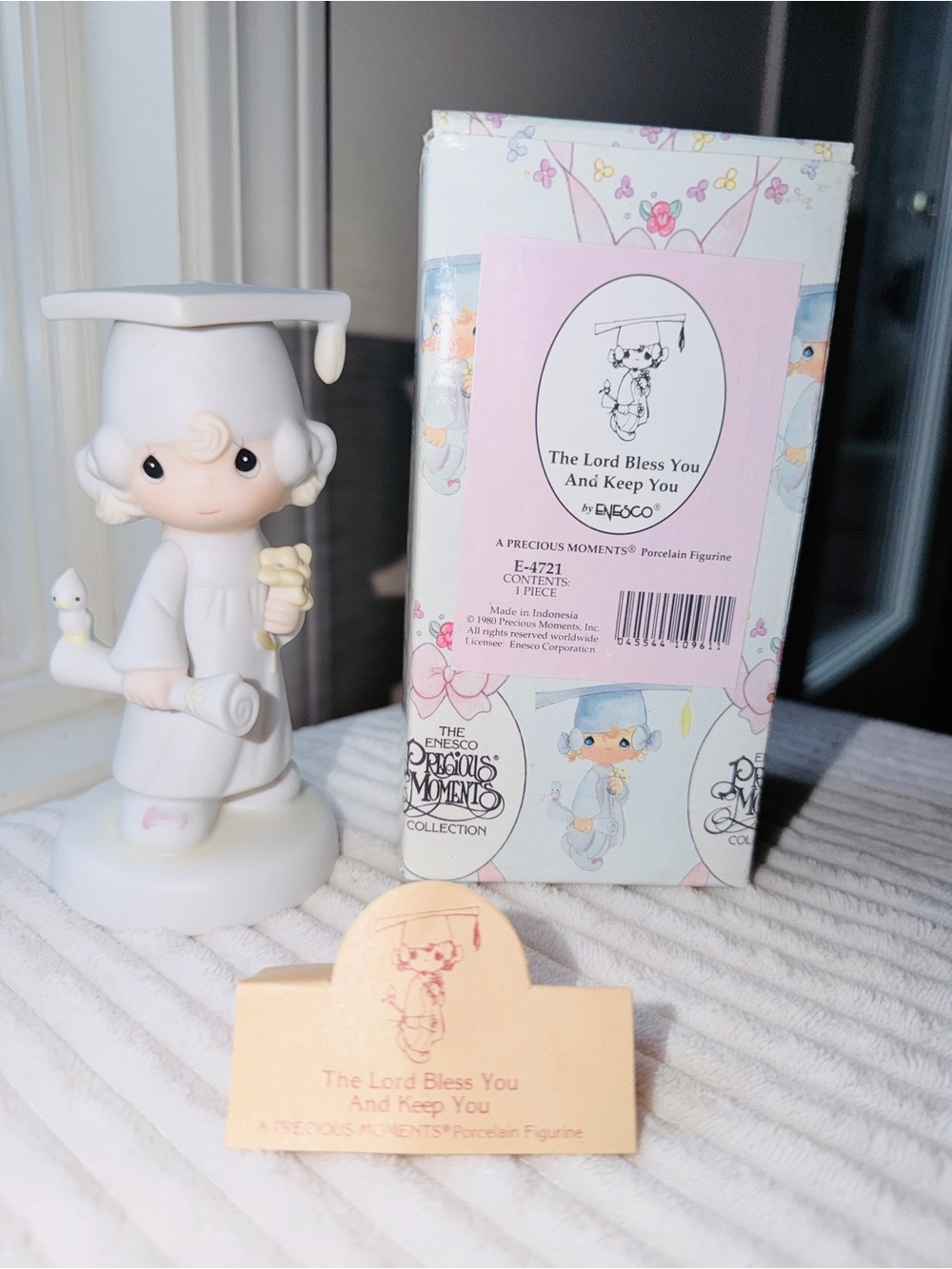 1980 Precious Moments Porcelain Figurine w Original Box & Tag 💝